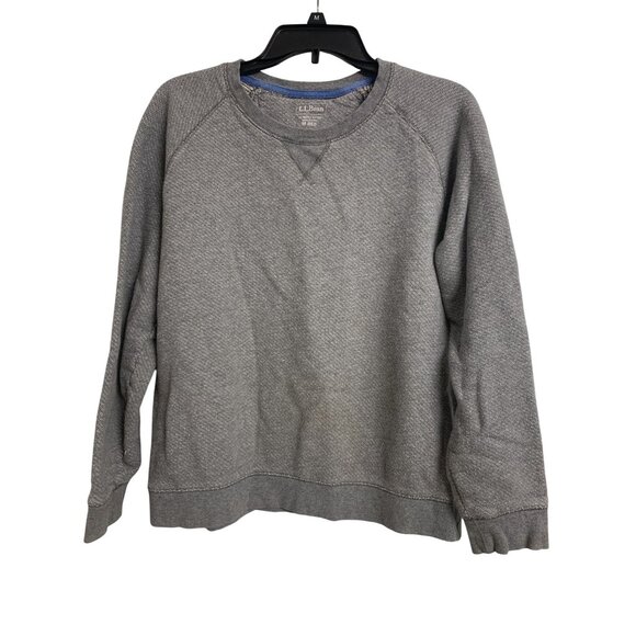L.L. Bean Slightly Fitted Cotton Pullover Sweatshirt Size M Reg - Picture 1 of 9